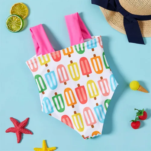 Vista 2 de PATPAT Traje de baño de una sola pieza para niñas de bebé traje de baño de playa de verano para niñas 3M-24M