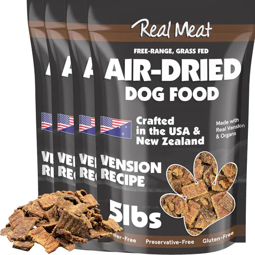 Vista 28 de TRMC Real Meat - Comida para perros secada al aire con cordero real - Cuatro bolsas de 5 libras de comida para perros de carne real sin granos