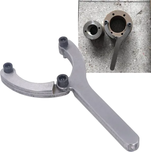 Vista 4 de FTVOGUE Llave de tuerca de glándula pesada Llave de tuerca de glándula ajustable Llave de cilindro hidráulico para quitar cilindros hidráulicos