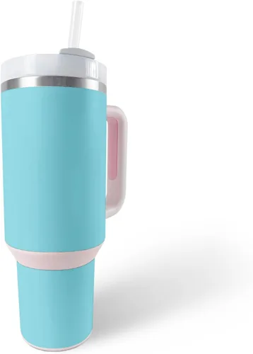 Vista 32 de MightySkins Skin - Vaso de vinilo compatible con Stanley The Quencher H2.0 FlowState de 40 onzas, diseño de rayas marineras, protectora, duradera