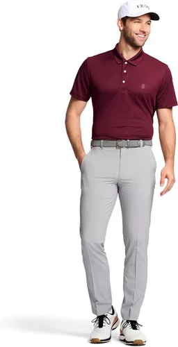 Vista 2 de IZOD Pantalones de golf Swingflex de corte recto sin pinzas para hombre