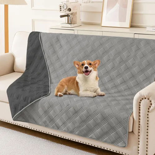 Vista 128 de hyha - Manta impermeable para cama de perro, mantas suaves para mascotas, funda impermeable para sofá para perros, fundas reversibles lavables