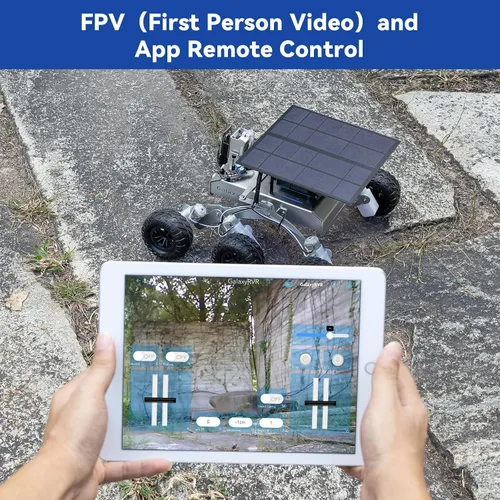 Vista 7 de Kit de rover de Marte SunFounder GalaxyRVR, kit de auto robot con video inteligente compatible con Arduino Uno R3 con ESP32 CAM para imágenes FPV