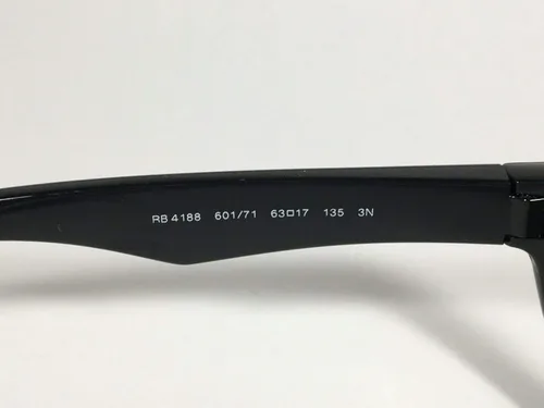 Vista 4 de Ray-Ban RB4188 Gafas de sol negroverde polivinilo talla única