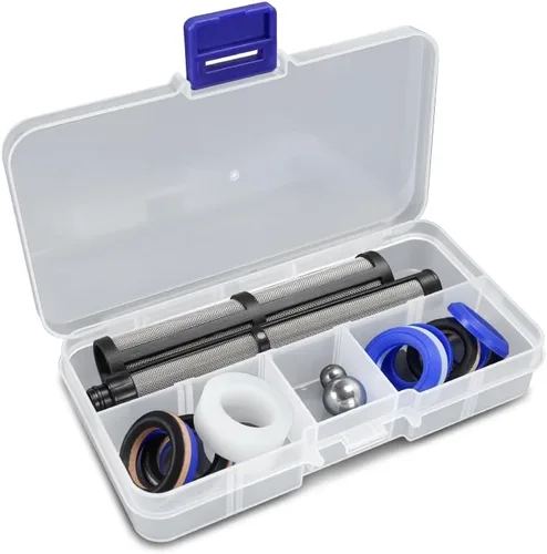 Vista 7 de 246385 246384 287032 Juego de filtros Kit de reemplazo de colector de bomba para Graco 390 395 490 495 495 595 3400 pulverizador, 244194 Kit