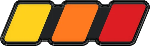 Vista 31 de Insignia tricolor - Compatible con Toy Taco, Tun y 4Run Negro con escala de grises TRI