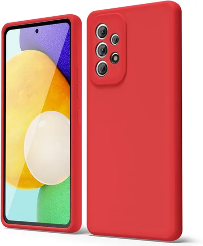 Vista 132 de oakxco Funda para teléfono Samsung Galaxy A12 con agarre de silicona líquida, linda delgada fina suave cubierta de gel de goma TPU lisa para mujeres