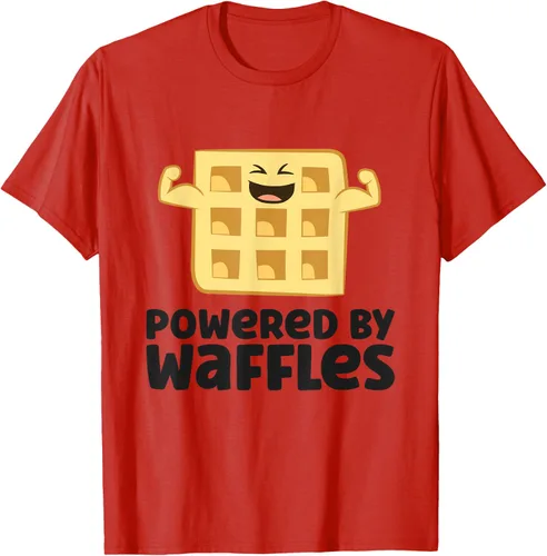 Vista 83 de Camiseta de gofres para el desayuno con diseño de gofres, Blanco, S