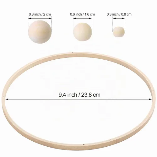 Vista 2 de Yalikop Kit móvil para bebé, kit de marco de madera para cuna DIY