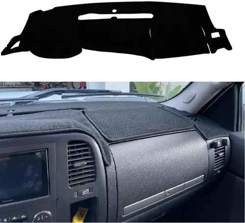Vista 9 de Cubierta del Tablero Alfombrilla Tapete Compatible con Dodge Ram 1500 2500 3500 de 1998 1999 2000 2001 (Negro)