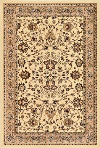 Vista 11 de Unique Loom colección Sialk Hill - Alfombra de área Washington (6' 1" x 9' Rectángulo, color marfil/negro)