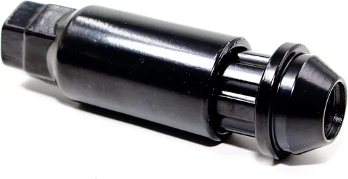 Vista 4 de Juego de 4 tuercas de rueda Veritek 14x1.5mm 38mm de longitud con llave hexagonal de 21mm y 22mm, negras, grandes, con asiento cónico