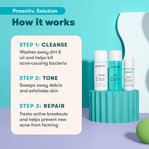 Vista 4 de Kit de principiante, sistema de tratamiento acné de 3 pasos PROACTIV (30 días)