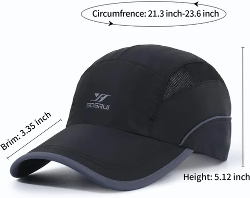 Vista 74 de Gorra deportiva de malla ligera de secado rápido para hombres y mujeres