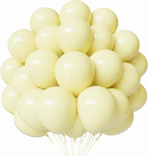Vista 11 de Globos de látex dorados, 55 globos dorados metálicos de 12 pulgadas con 1 cinta para cumpleaños, graduación, baby shower, decoración de fiesta