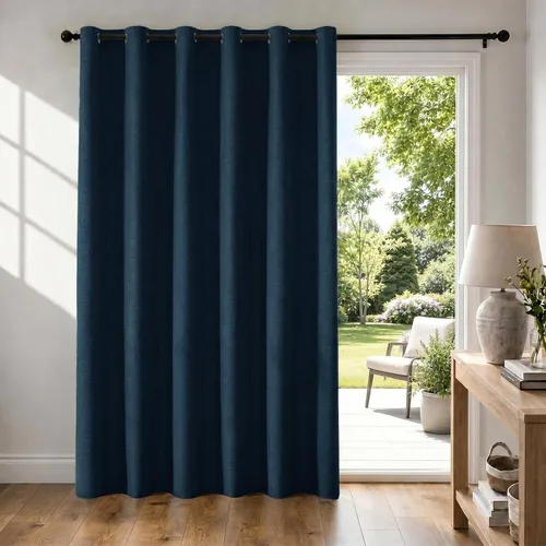 Vista 19 de Cortinas 100% opacas para dormitorio, cortinas opacas de 63 pulgadas de largo, cortinas opacas de lino para sala de estar, cortinas con ojales