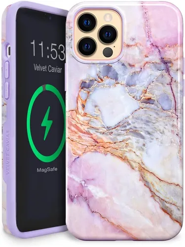 Vista 41 de VELVET CAVIAR Funda para iPhone 13 Pro Max con estampado de leopardo y guepardo negro, compatible con MagSafe, probada en caídas de 10 pies