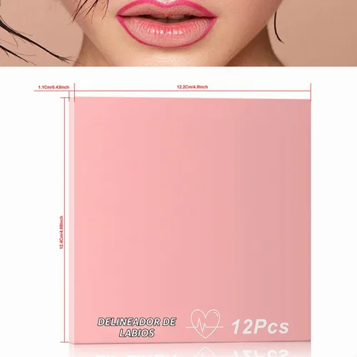 Vista 8 de Baorder Juego de lápices de labios mate de 12 colores, lápiz labial de terciopelo cremoso, de larga duración, impermeable, suave, altamente