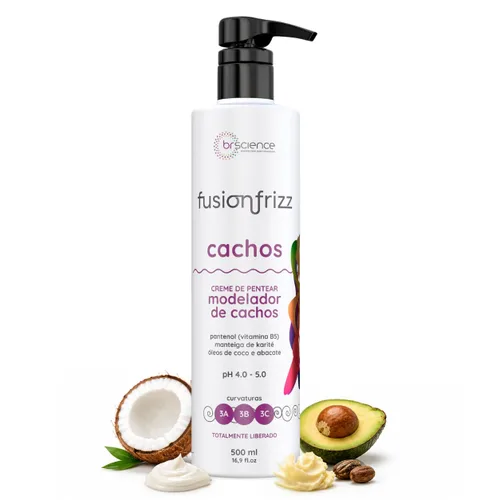 Vista 10 de Brscience Fusionfrizz Curls 4A, 4B, 4C - Crema de peinado rizado 16.9 fl oz