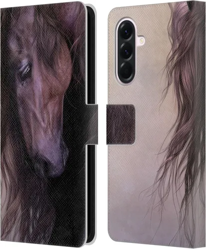 Vista 396 de Head Case Designs Officially Licensed Laurie Prindle A Morgan Christmas Western Stallion Leather Wallet Case Compatible with Samsung Galaxy A07 4G