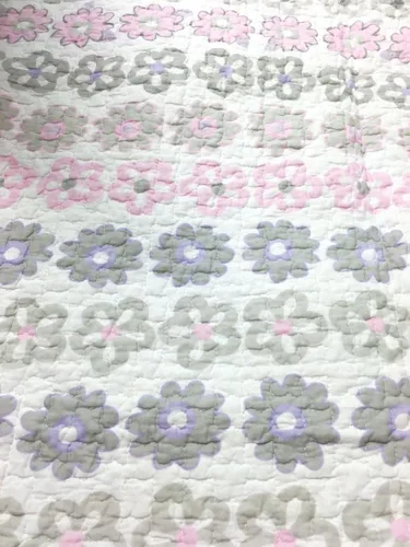 Vista 5 de [Dot on Flower] Juego de edredón de 2 piezas 100% algodón hipoalergénico para dormitorio, tamaño individual, color morado