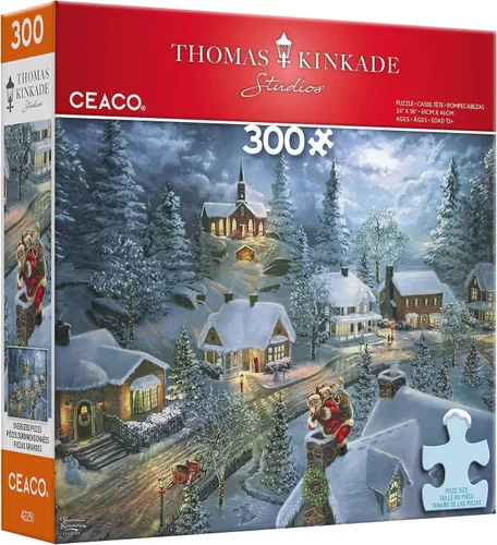 Vista 3 de Ceaco - Navidad - Noche Silenciosa de Santa - Rompecabezas de 300 Piezas