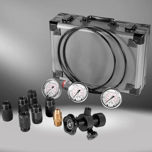 Vista 8 de Sistema de carga de nitrógeno del acumulador hidráulico GK-01 con 7 acoplamientos, 3 medidores de presión, 1 manguera de gas y 1 cuerpo de válvula
