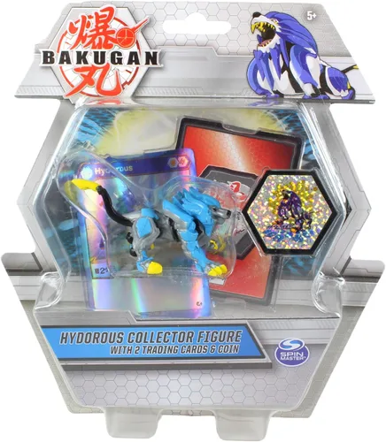 Vista 8 de Bakugan Figuras de coleccionista con 2 tarjetas coleccionables y moneda de coleccionista - (rojo dragónoide)