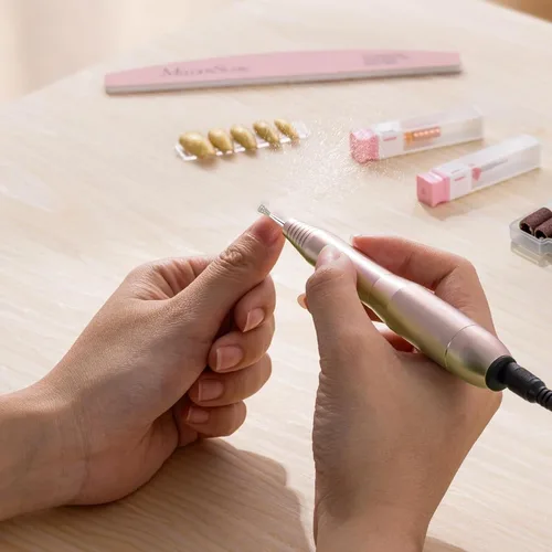 Vista 3 de Broca de cutícula para taladro de uñas, 7 brocas de carburo para uñas, brocas de cutícula de arena de diamante, brocas multifuncionales