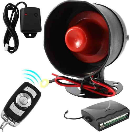 Vista 3 de Sistema de alarma de coche con arranque remoto Push to Engine Start Stop Button 12V Universal Start Stop Lock antirrobo