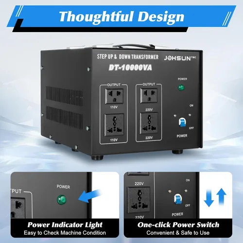 Vista 11 de Convertidor de voltaje de 8000 W/10000 W, transformador elevador/abajo, 110 V/220 V, convertidor de potencia, regulador de voltaje automático
