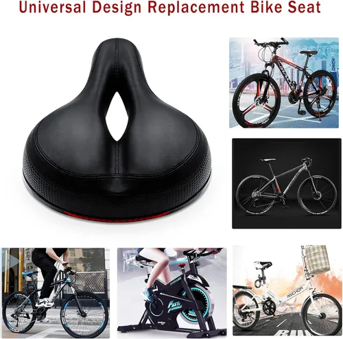 Vista 4 de Asiento para bicicleta con bola amortiguadora dual, alivio anatómico profesional, asiento para bicicleta de suspensión, espuma viscoelástica