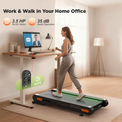 Vista 10 de Vitalwalk Walking Pad with Incline 20%/12% Auto Treadmills for Home Small