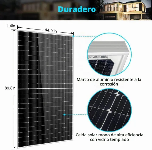 Vista 3 de SUNGOLDPOWER UL61730 2 PIEZAS 550W Paneles Solares Monocristalinos, Impermeables IP68, Panel Solar de Alta Eficiencia para Estación de Carga, Hogar