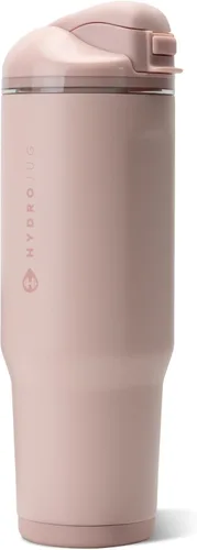 Vista 47 de HydroJug Ease2o - Botella de agua aislada de 24 onzas, tapa con popote y Duna