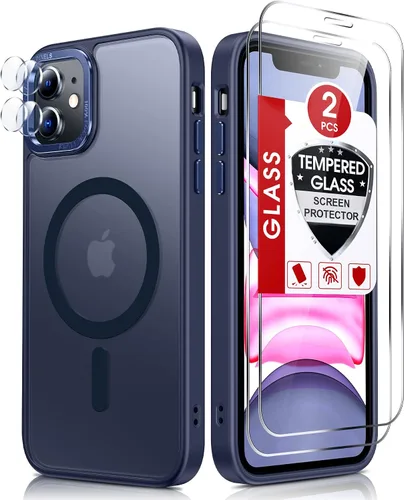 Vista 42 de LeYi Funda para iPhone 11 para MagSafe con soporte magnético, color negro