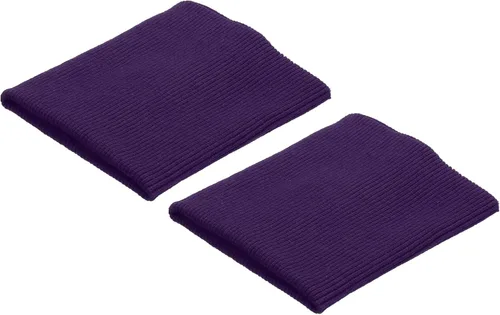 Vista 38 de MECCANIXITY Puños elásticos con bordes acanalados de 4 x 3.5 pulgadas, tela de algodón, cinta elástica para coser, color negro, 1 par
