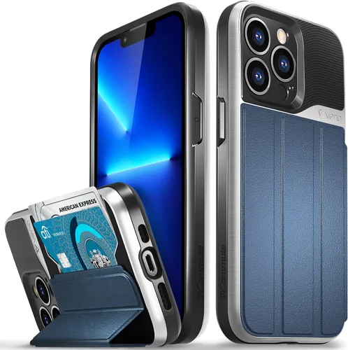 Vista 21 de VENA vCommute - Funda tipo cartera compatible con Apple iPhone 11 (6.1 pulgadas 2019), (protección contra caídas de grado militar) con tapa y ranura