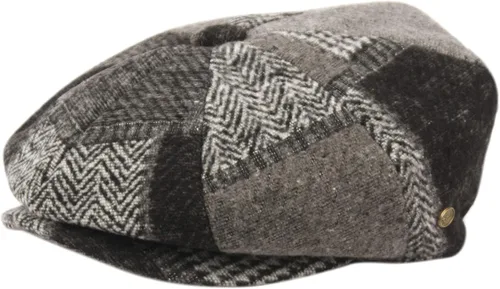 Vista 27 de Sombrero clásico de 8 paneles de mezcla de lana Newsboy Snap Brim Collection para hombre
