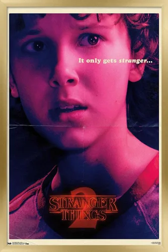 Vista 21 de Trends International Netflix Stranger Things: Season 2 - Póster de pared de Once de 22.4 pulgadas de largo x 14.7 pulgadas, versión enmarcada