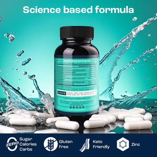 Vista 69 de KEY NUTRIENTS Electrolitos en polvo sin azúcar, limonada de maracuyá con 6 electrolitos y minerales, fibra prebiótica y polvos de hidratación