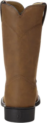 Vista 3 de Justin Boots Hombres Temple Redondo Toe Casual Botas Mid Calf - Negro