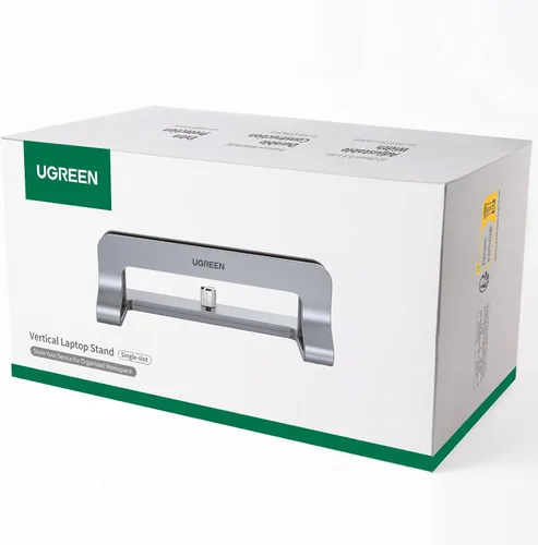 Vista 9 de UGREEN Soporte vertical para laptop para escritorio compatible con MacBook Pro, MacBook Air, soporte vertical de aluminio ajustable para portátiles
