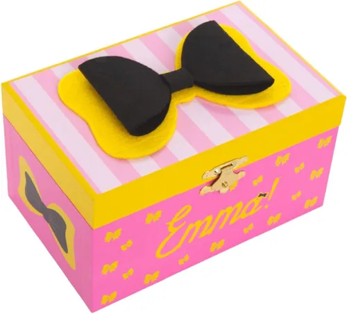 Vista 3 de Mighty Mojo The Wiggles Emma - Joyero musical Viene con lazo para el pelo portátil Regalo para los fanáticos de Wiggles Música para niños