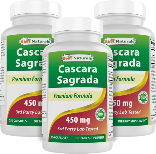 Vista 8 de Best Naturals Cascara Sagrada 450 mg 250 Cápsulas