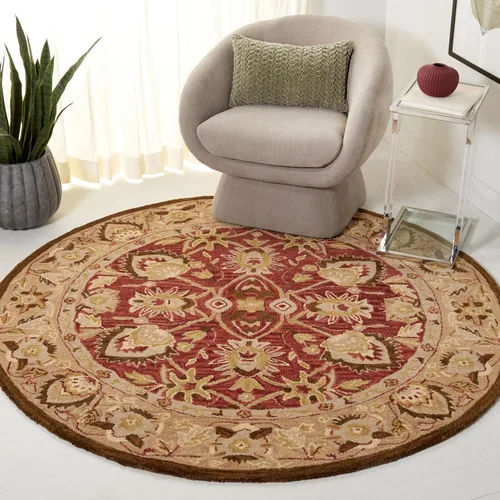 Vista 17 de SAFAVIEH Antiquity Collection - Alfombra decorativa de 3 x 5 pies, color marfil y beige, hecha a mano, lana tradicional, ideal para zonas de alto