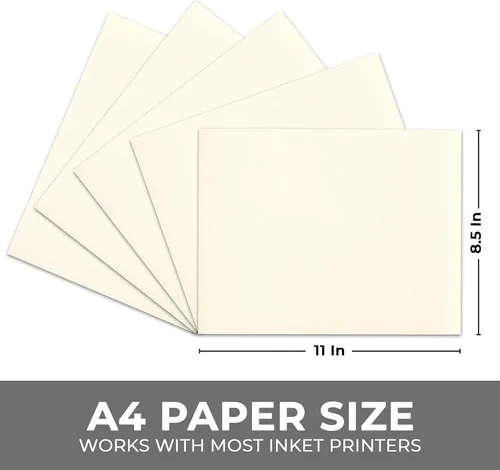 Vista 2 de VViViD Lona de inyección de tinta 100% algodón real imprimible LTR 8.5 x 11 125 libras. 340gsm 17mil (200 hojas)