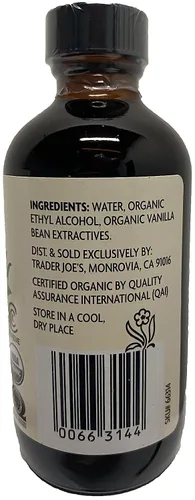 Vista 2 de Trader Joe's Extracto puro de vainilla bourbon - 4 onzas líquidas, 4.0 fl oz en botella de plástico_AB