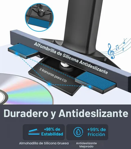 Vista 5 de Soporte ajustable de la tableta de la ranura del CD del coche de la altura