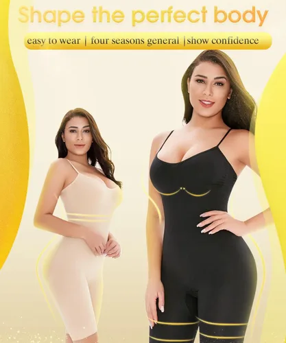 Vista 4 de Elhada Body moldeador de cuerpo completo con control de abdomen, sin costuras, fajas para mujer